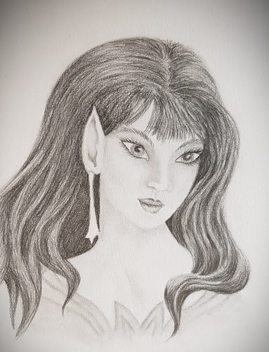 Lorna, Of another World, graphite pencil.